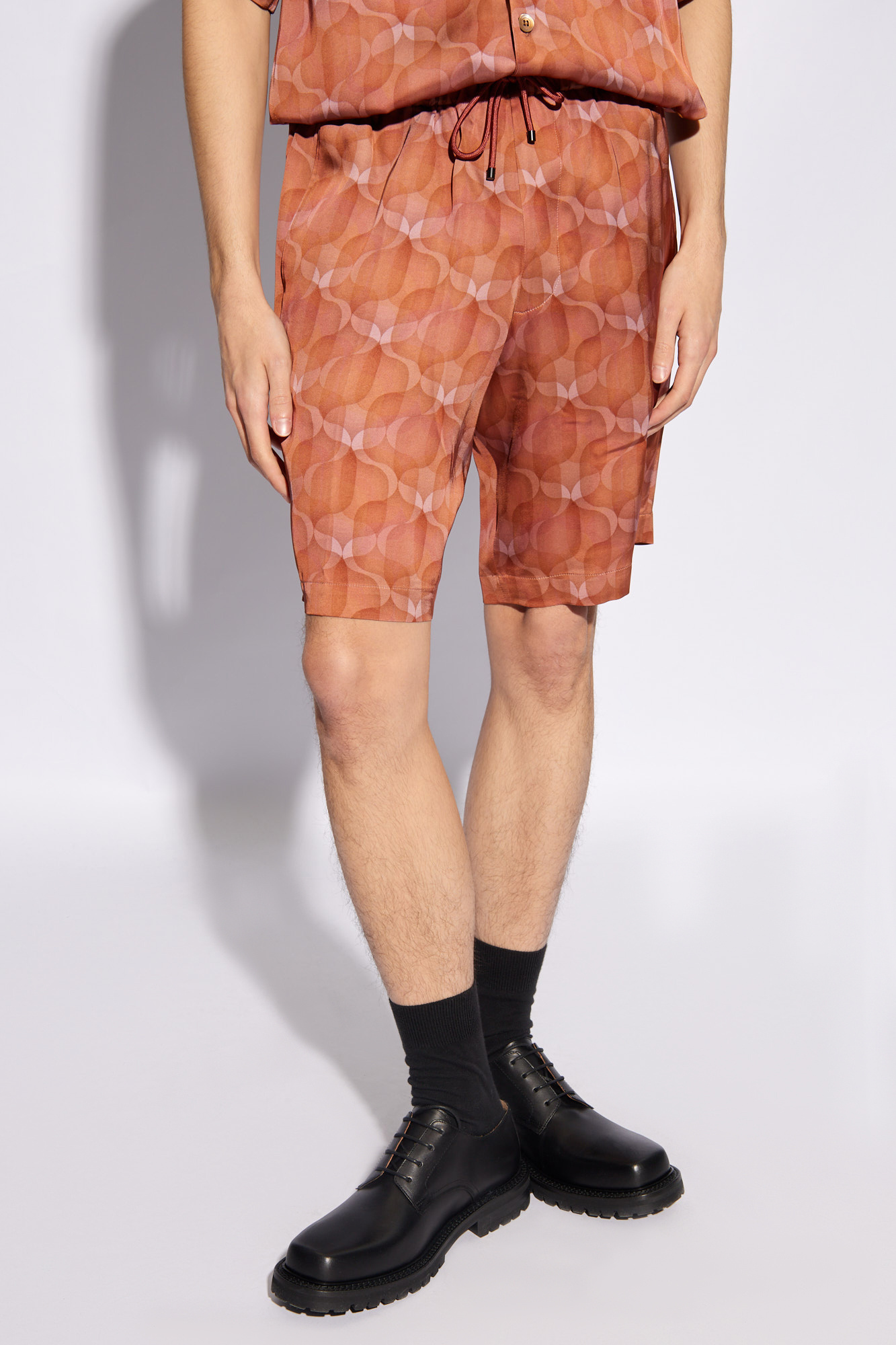 Brown Patterned shorts Dries Van Noten - Vitkac Canada